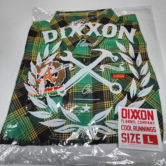 DIXXON FLANNEL - COOL RUNNINGS Flannel Shirt - Women's Large - Picture 3 of 8